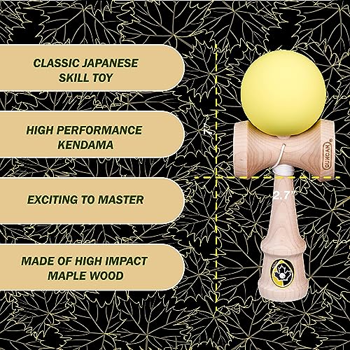 Duncan Toys Maple Drop Pro Kendama, Yellow