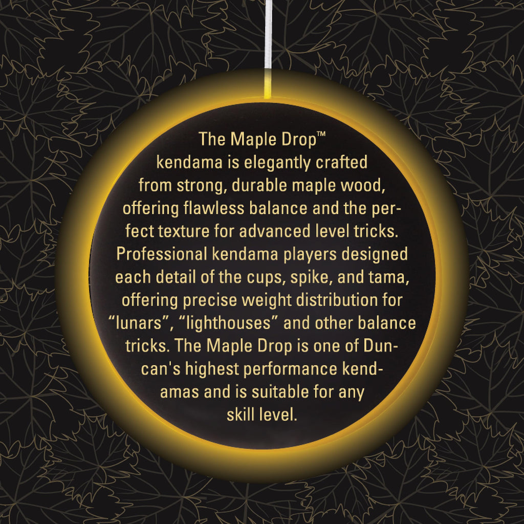Duncan Toys Maple Drop Pro Kendama, Yellow